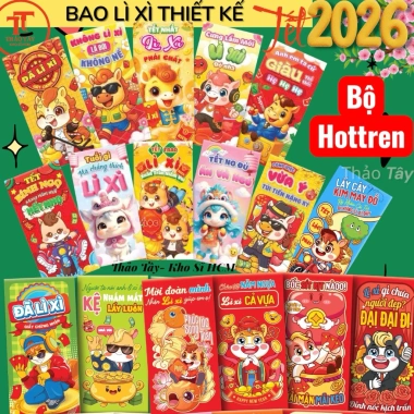Sỉ 500 Bao Lì Xì Tết Bính Ngọ 2.026 Cao Cấp 15x8cm - Giá ưu đãi 159.500 VND 3 Sỉ 500 Bao Lì Xì Tết Bính Ngọ 2.026 Cao Cấp 15x8cm - Giá ưu đãi 159.500 VND 3