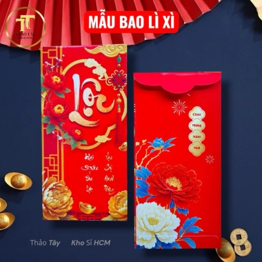 Sỉ 500 Bao Lì Xì Tết Bính Ngọ 2.026 Cao Cấp 15x8cm - Giá ưu đãi 159.500 VND
