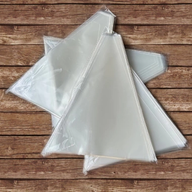 Sỉ 5kg Túi Đựng Bánh Bông Lan Tam Giác Trơn Đa Size - Gold Pack VN Giá 144k