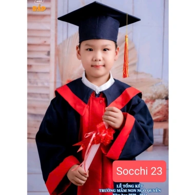 Sỉ áo và mũ cử nhân tốt nghiệp mầm non, mẫu giáo 4‑8 tuổi – Giá chỉ 179.000₫, chất lượng
