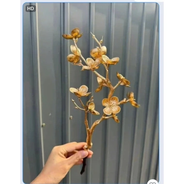 SỈ Cành Mai Đào đồng Trang Trí Giỏ Quà Tết - Phụ kiện Deco Tết Minh Quang Mart Giá 17.100₫ 3