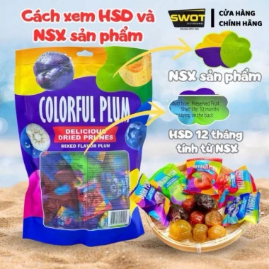 Sỉ Combo 10 Gói 4kg Ô Mai Mix 5 vị Cherry, Việt Quất, Mận Vàng, Mận Đen - 388.888 VND 7