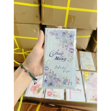 Sỉ Combo 100c Thiệp Chúc Mừng + Phong Bì Đa Dụng 14/2 8/3 20/10 20/11 Giá 63,100 VND 8