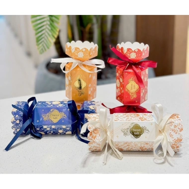Sỉ Combo 50 Vỏ Kẹo Giỏ Quà Tết 2.026 – Giấy dày dặn, kèm dây nơ ruy băng, giá ưu đãi 125.990 VND - phụ kiện trang trí