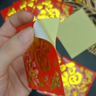 Sỉ Decal 100 tờ sẵn keo dưa, bưởi, bánh chưng, trái cây trang trí Tết - 82.500 VND
