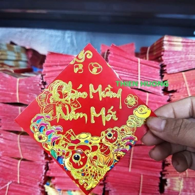 Sỉ Decal 100 tờ sẵn keo dưa, bưởi, bánh chưng, trái cây trang trí Tết - 82.500 VND