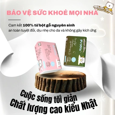 Sỉ Khăn Giấy MiniBear Cao Cấp 80 Gói - Dùng cho Gia Đình & Nhà Hàng, Giá 430.000đ