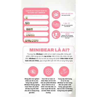 Sỉ Khăn Giấy MiniBear Cao Cấp 80 Gói - Dùng cho Gia Đình & Nhà Hàng, Giá 430.000đ