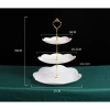 Sỉ Khay sứ trắng 3 tầng đựng bánh kẹo, hoa quả, pancake - Giá ưu đãi 300.000đ 4