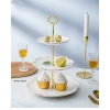 Sỉ Khay sứ trắng 3 tầng đựng bánh kẹo, hoa quả, pancake - Giá ưu đãi 300.000đ 6