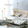 Sỉ Khay sứ trắng 3 tầng đựng bánh kẹo, hoa quả, pancake - Giá ưu đãi 300.000đ 9
