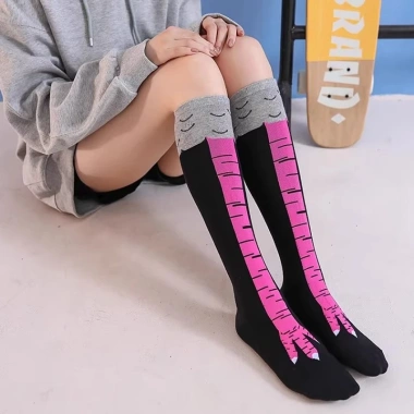SỈ LẺ HCM Tất chân gà VO29 - Vớ hot trend màu đen trắng hồng giá 52.000 3