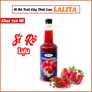 Si Rô Trái Cây Lalita 750ml - Nguyên Liệu Pha Chế Thái Lan, Thơm ngon cho Trà, Cocktail, Soda - Chỉ 65.000đ