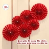 Sỉ Set 10/20 Quạt Giấy Đỏ Tết 2.026 - Dễ Treo, Gọn Gàng, Trang Trí Nhà Cửa, Phòng Cưới, Giá 150.000 VND
