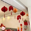 Sỉ Set 10/20 Quạt Giấy Đỏ Tết 2.026 - Dễ Treo, Gọn Gàng, Trang Trí Nhà Cửa, Phòng Cưới, Giá 150.000 VND 5