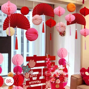 Sỉ Set 10/20 Quạt Giấy Đỏ Tết 2.026 - Dễ Treo, Gọn Gàng, Trang Trí Nhà Cửa, Phòng Cưới, Giá 150.000 VND 6 Sỉ Set 10/20 Quạt Giấy Đỏ Tết 2.026 - Dễ Treo, Gọn Gàng, Trang Trí Nhà Cửa, Phòng Cưới, Giá 150.000 VND 6