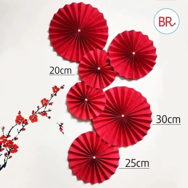 Sỉ Set 10/20 Quạt Giấy Đỏ Tết 2.026 - Dễ Treo, Gọn Gàng, Trang Trí Nhà Cửa, Phòng Cưới, Giá 150.000 VND 8 Sỉ Set 10/20 Quạt Giấy Đỏ Tết 2.026 - Dễ Treo, Gọn Gàng, Trang Trí Nhà Cửa, Phòng Cưới, Giá 150.000 VND 8
