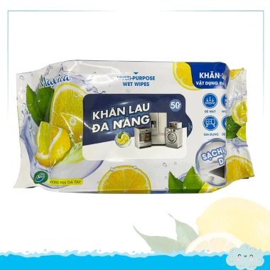 SỈ THÙNG Khăn lau đa năng HỎA TỐC 24 gói 50 miếng hương chanh, khử mùi, diệt khuẩn, an toàn da 210.000đ