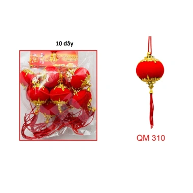 SỈ XƯỞNG Set 100 dây liễn khánh treo mai đào Tết 24‑27cm giá ưu đãi 187.000đ