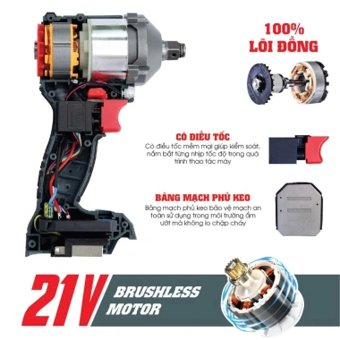 Siết bulong WORKFIX WF-IW360N đầu 2 trong 1, lực siết 360Nm, bảo hành 12 tháng - 424.000₫ 3 Siết bulong WORKFIX WF-IW360N đầu 2 trong 1, lực siết 360Nm, bảo hành 12 tháng - 424.000₫ 3