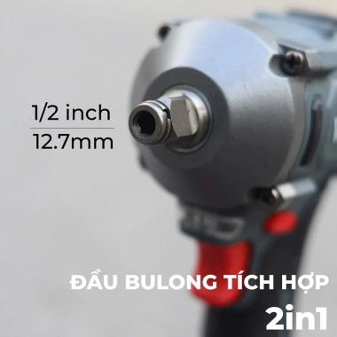 Siết bulong WORKFIX WF-IW360N đầu 2 trong 1, lực siết 360Nm, bảo hành 12 tháng - 424.000₫
