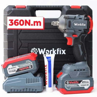 Siết bulong WORKFIX WF-IW360N đầu 2 trong 1, lực siết 360Nm, bảo hành 12 tháng - 424.000₫