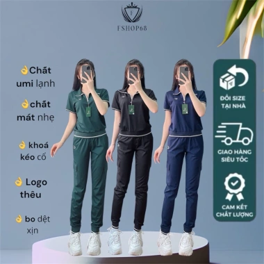 Siêu sale 25/9 Bộ nữ CECHILL 4 mùa Umi Hàn Quốc, thoải mái, thể thao, mặc nhà - 285,350đ