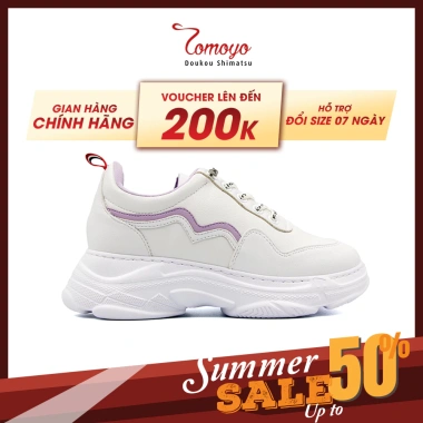 SIÊU SALE 3.3 Giày Sneaker Nữ Đế Cao 7cm Da Microfiber Siêu Nhẹ Tomoyo Giảm còn 495k 2 SIÊU SALE 3.3 Giày Sneaker Nữ Đế Cao 7cm Da Microfiber Siêu Nhẹ Tomoyo Giảm còn 495k 2