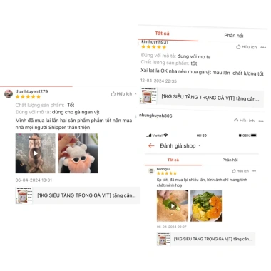 SIÊU TĂNG TRỌNG GÀ VỊT 1kg – Tăng cân nhanh, dày lườn, đẹp mã, chỉ 107,010₫ 8