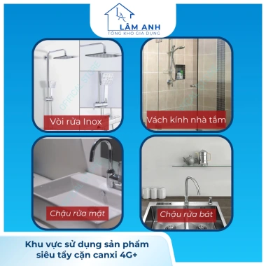 Siêu tẩy cặn canxi Dr.C - Sạch bồn sứ, vòi inox, kính, gạch men, lavabo chỉ 160k