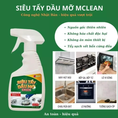 Siêu Tẩy Cặn Canxi MClean 300ml – Cho nhà tắm, vách kính, gạch men, chỉ 52.000