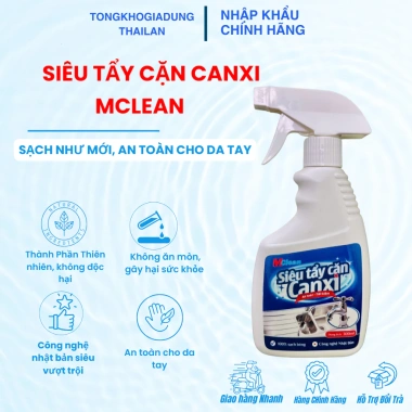Siêu Tẩy Cặn Canxi MClean 300ml – Cho nhà tắm, vách kính, gạch men, chỉ 52.000