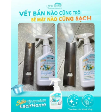 SIÊU TẨY ĐA NĂNG LACIR HOME - Giải pháp làm sạch nhanh, giá chỉ 89.000đ