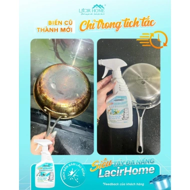 SIÊU TẨY ĐA NĂNG LACIR HOME - Giải pháp làm sạch nhanh, giá chỉ 89.000đ