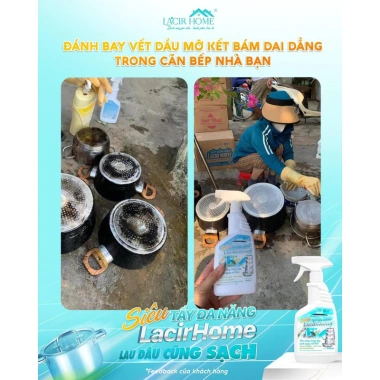 SIÊU TẨY ĐA NĂNG LACIR HOME - Giải pháp làm sạch nhanh, giá chỉ 89.000đ