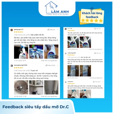Siêu tẩy dầu mỡ đa năng Dr.C 500ml - Giảm còn 120k, tẩy sạch lưới lọc máy hút mùi, bếp ga, bếp từ, tường bếp 5
