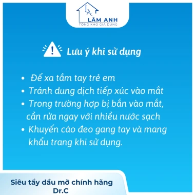 Siêu tẩy dầu mỡ đa năng Dr.C 500ml - Giảm còn 120k, tẩy sạch lưới lọc máy hút mùi, bếp ga, bếp từ, tường bếp 7