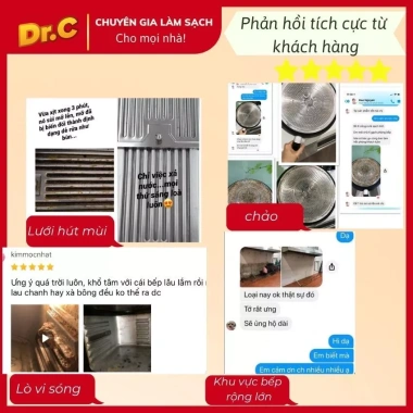 Siêu tẩy dầu mỡ Dr.C 500ml - Giá ưu đãi 120k - Tẩy sạch bếp, nồi chiên, hút mùi 4