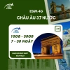 SIMCORE SIM du lịch châu Âu 37 nước 4G data cố định 7-30 ngày tặng que chọc SIM 199.100₫