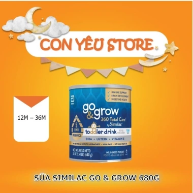 Similac Go&Grow Toddler Mỹ 1-3 tuổi - Sữa dinh dưỡng tăng trưởng, giảm còn 999.000₫