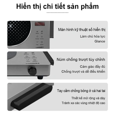 SIMMO Bếp Gốm Hồng Ngoại Cảm Ứng Đa Chức Năng 3.500W Thế Hệ 9 Không Kén Nồi - Nâng Cập Hoàn Toàn 8