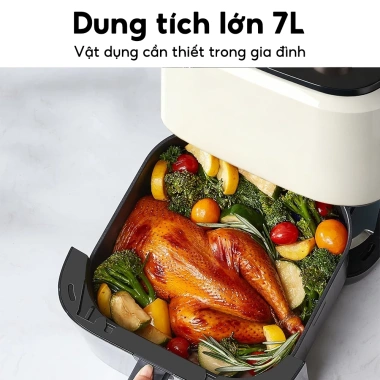 Simmo Nồi Chiên Không Dầu 8L Công Nghệ 360°, Giảm 90% Chất Béo, Giá 579.000₫