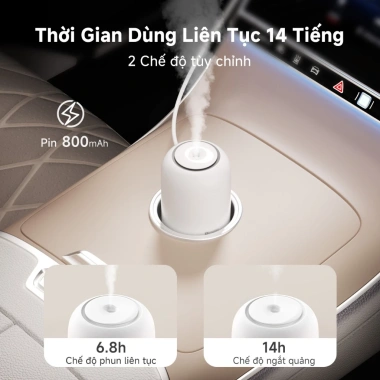 Simplus JASH005 Máy Tạo Ẩm Không Dây Dung Tích 250mL, Sạc Type‑C, Dùng Trên Xe và Bàn Làm Việc, Thời Gian Hoạt Động 14h 5 Simplus JASH005 Máy Tạo Ẩm Không Dây Dung Tích 250mL, Sạc Type‑C, Dùng Trên Xe và Bàn Làm Việc, Thời Gian Hoạt Động 14h 5