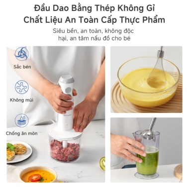 Simplus JBBA003 Máy Xay Cầm Tay Xay Thịt, Ép Trái Cây, Đánh Trứng – Giá 449.000₫