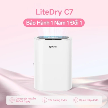 Simplus Máy hút ẩm 400mL/ngày - Tiết kiệm, Chống ồn, Cho gia đình & văn phòng, 1.089.000