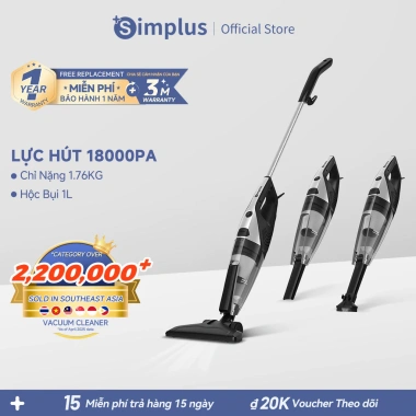 Simplus Máy Hút Bụi Cầm Tay Có Dây 18.000Pa XCQH014 Bảo Hành 1 Năm Giá 569.000đ