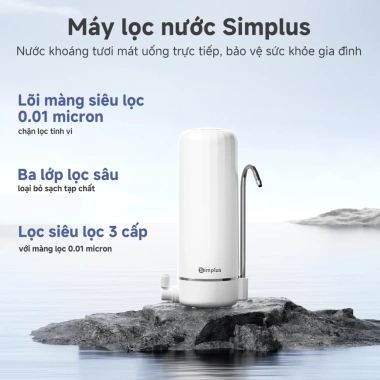 Simplus Máy lọc nước siêu vi uống trực tiếp lắp vòi bếp 2 chế độ giá 649.000₫ 2 Simplus Máy lọc nước siêu vi uống trực tiếp lắp vòi bếp 2 chế độ giá 649.000₫ 2