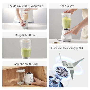 Simplus Máy xay đa năng 600ml Chất liệu cao cấp - Cối xay hạt LLJH004, Bảo hành 1 năm, 1 Đổi 1, Giá ưu đãi 419.000 VND 4 Simplus Máy xay đa năng 600ml Chất liệu cao cấp - Cối xay hạt LLJH004, Bảo hành 1 năm, 1 Đổi 1, Giá ưu đãi 419.000 VND 4