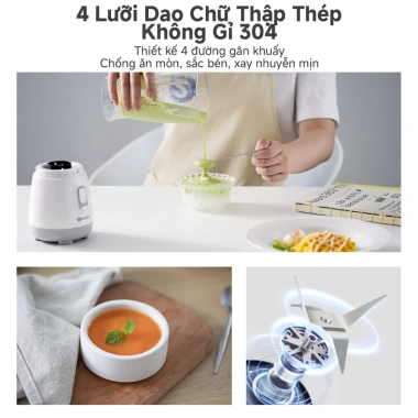 Simplus Máy xay đa năng 600ml Chất liệu cao cấp - Cối xay hạt LLJH004, Bảo hành 1 năm, 1 Đổi 1, Giá ưu đãi 419.000 VND