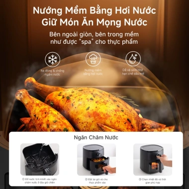 Simplus Nồi chiên không dầu 5L KQZG022 - Nhỏ gọn, tiết kiệm không gian, chỉ 1.09 triệu